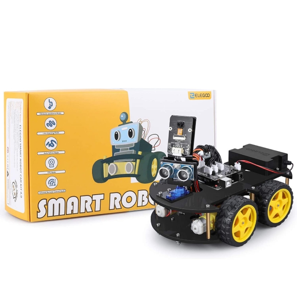STEM Toy Elegoo Smart Robot Car V4.0 with Camera for 13+ Kids Boys Girls